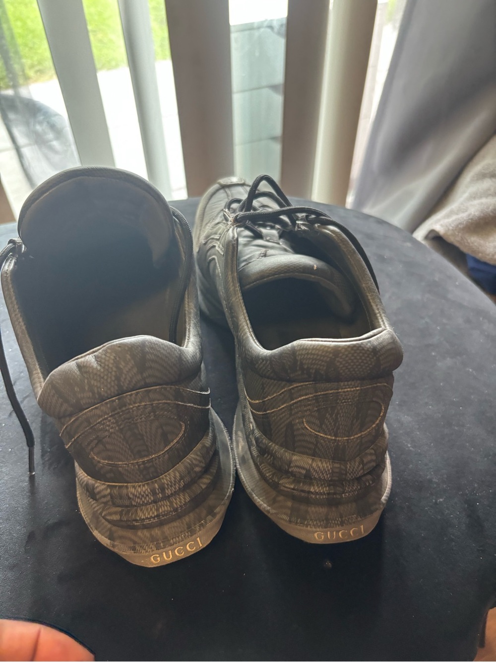Men's Gucci Athletic Sneakers in Dark Gray - Picture 16 of 16